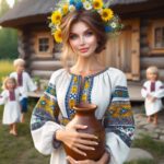 женщина, девушка, украинка, вышиванка, изображения, картины, репродукции