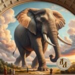 Elephant painting Antique